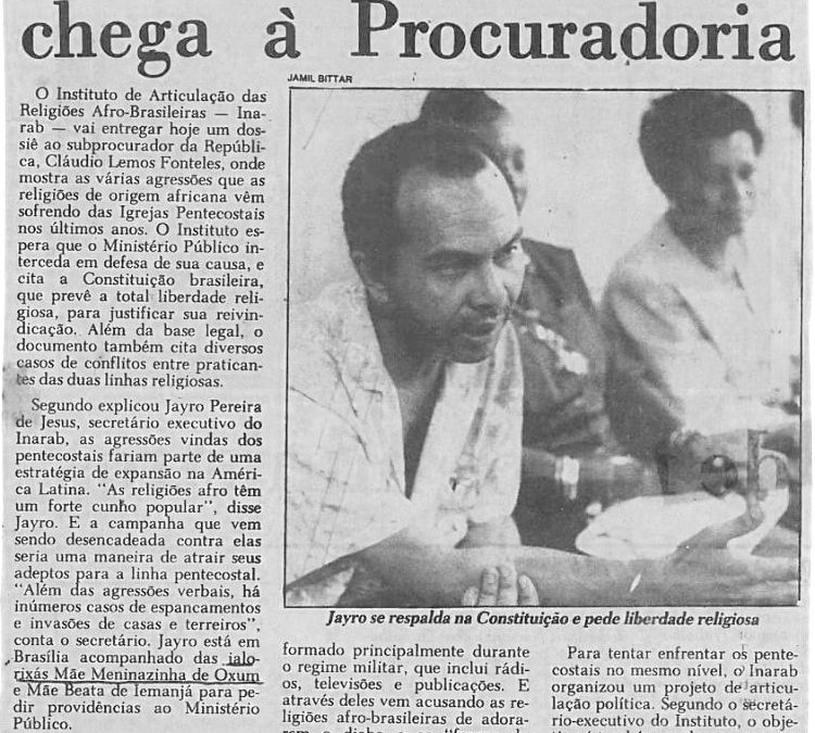 Correio Braziliense – Agosto de 1989