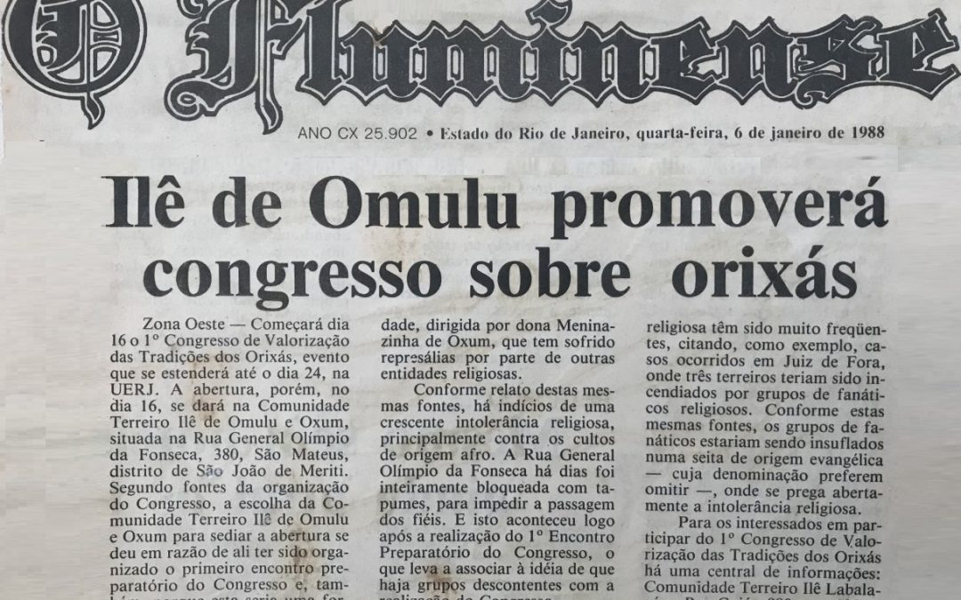 O Fluminense – Janeiro de 1988