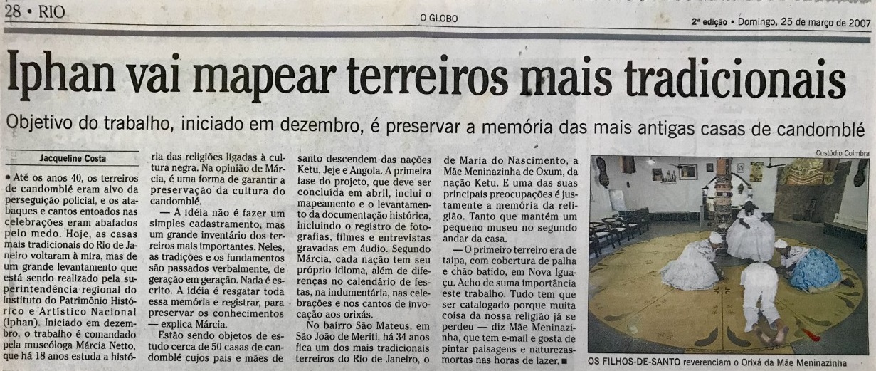 O Globo – Março de 2007