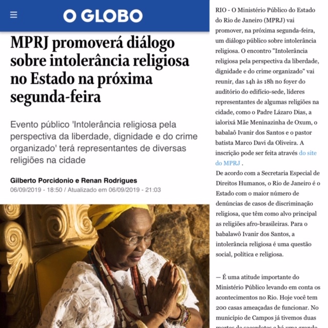 O Globo – Setembro de 2019